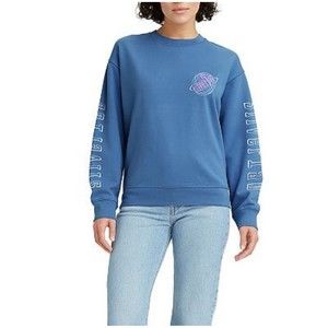 Levi's Silvertab Women's Logo Crewneck Sweatshirt Size XL Blue